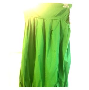 Zara Kelly Green strapless bubble dress